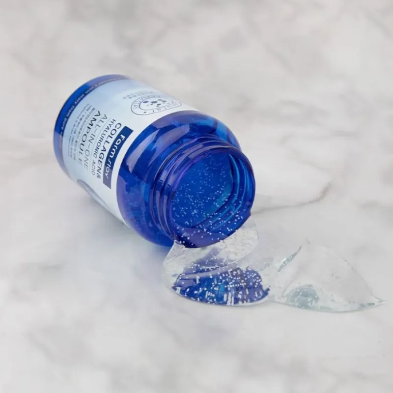 Ампулен серум с колаген и хиалуронова киселина FarmStay Collagen & Hyaluronic Acid All-in-One Ampoule 250 ml — снимка 4