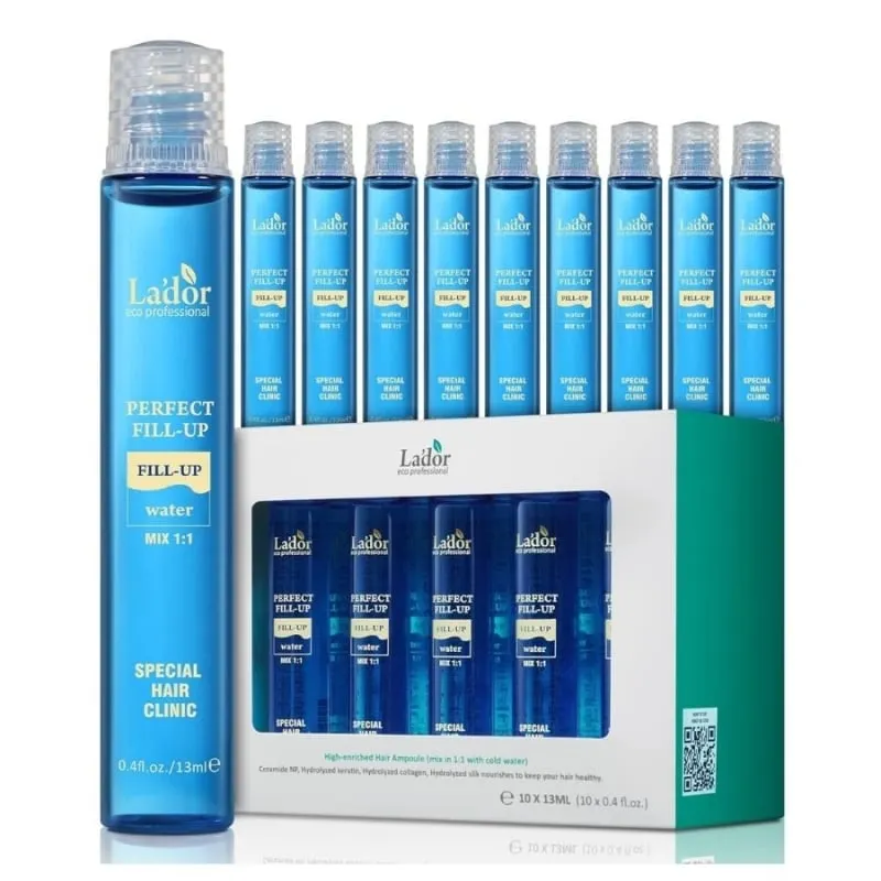 Възстановяващ филър с кератин, серамиди и колаген Lador Perfect Hair Fill-up 10x13ml