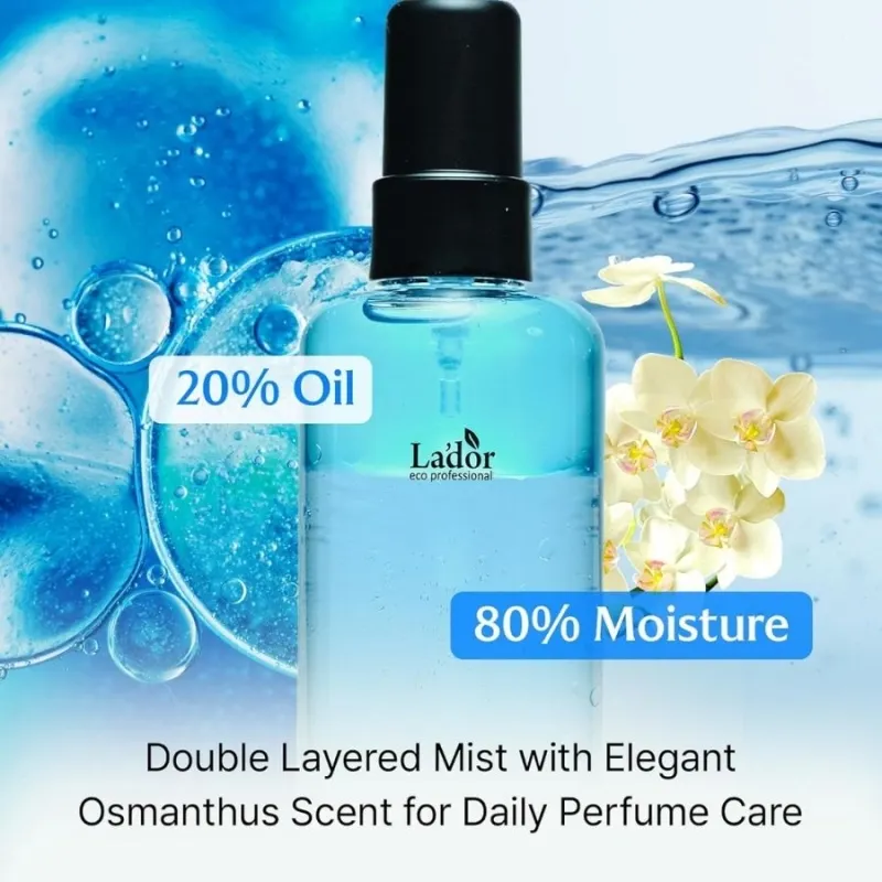 Хидратиращ кератинов спрей против фриз и топлинна защита – Lador Keratin Hydrating Anti-Frizz Hair Mist 130 ml — снимка 5