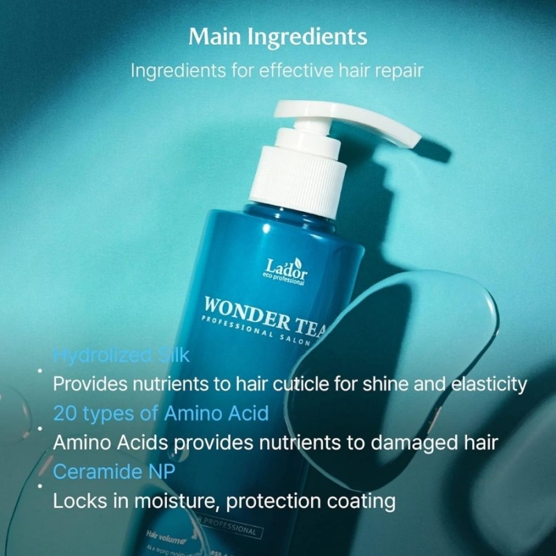 Интензивна овлажняваща маска за коса с хидролизиран кератин и пептиди Lador Wonder Tear Miracle Moisturizing Hair Mask 250 ml