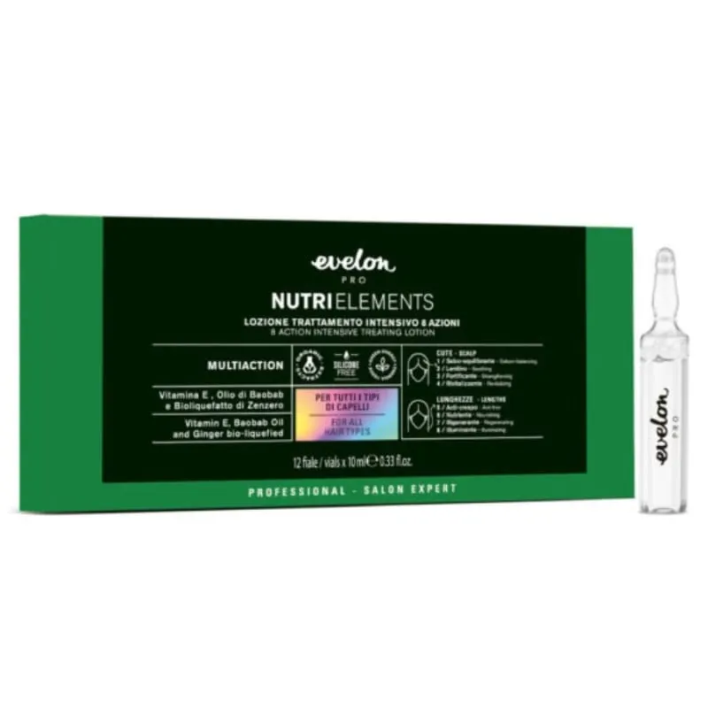 Evelon Nutri Elements 8 Actions Intensive Treating Lotion 12×10 ml