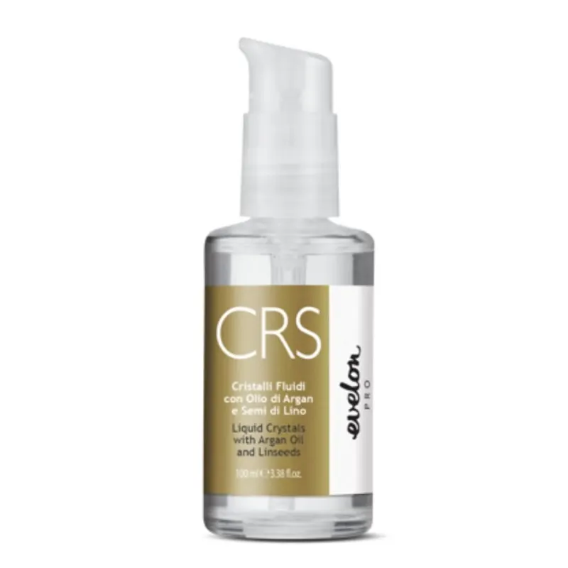 Серум за блясък и изглаждане с ленено семе и арганово масло Evelon CRS Liquid Crystals 100 ml