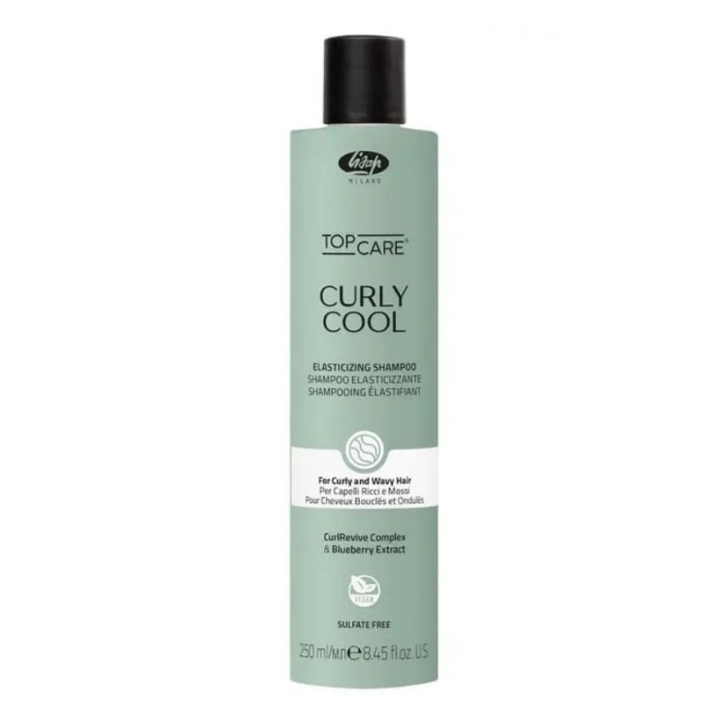 Киселинен шампоан за къдрава и чуплива коса с Brazil Nut, Green Tea, Wheat Amino Acid, Ceramide A2 и Curly Care Complex Lisap