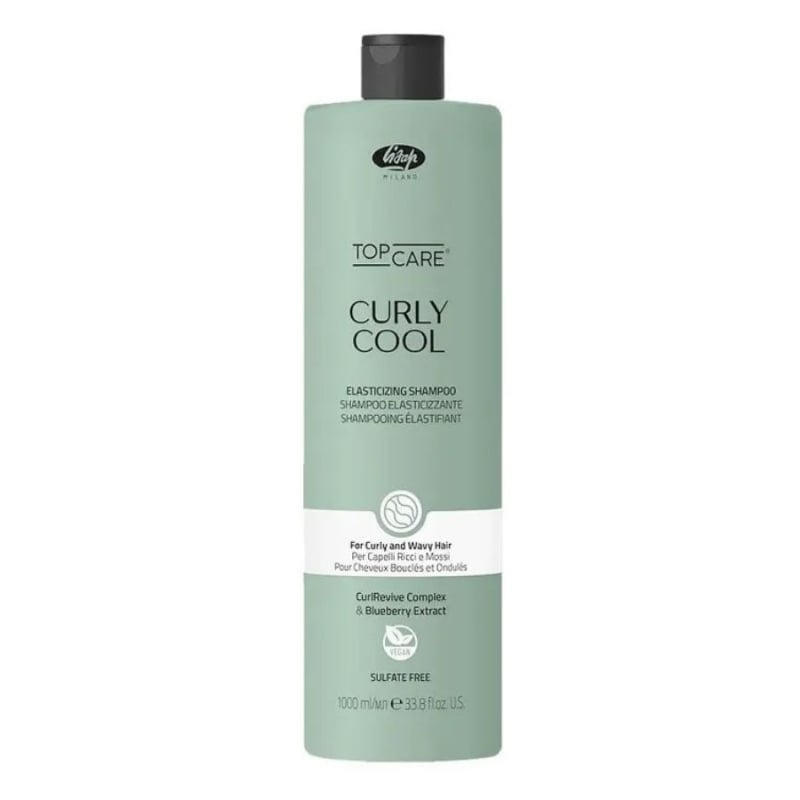 Киселинен шампоан за къдрава и чуплива коса с Brazil Nut, Green Tea, Wheat Amino Acid, Ceramide A2 и Curly Care Complex Lisap