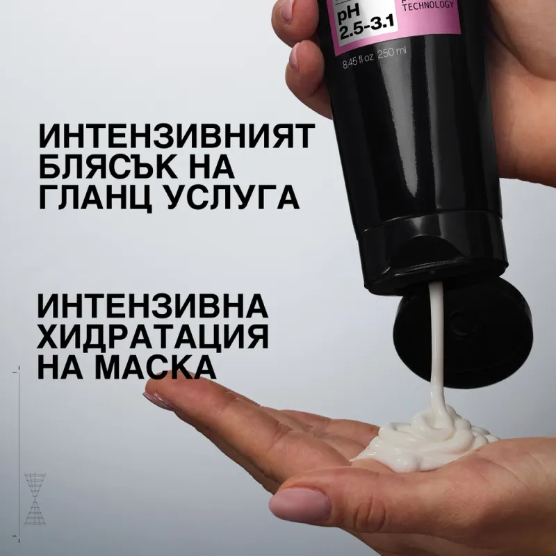 Интензивна гланц маска за коса с киселинно pH и глицерин за блясък и хидратация Redken Acidic Color Gloss Gloss-in-Mask 250 m