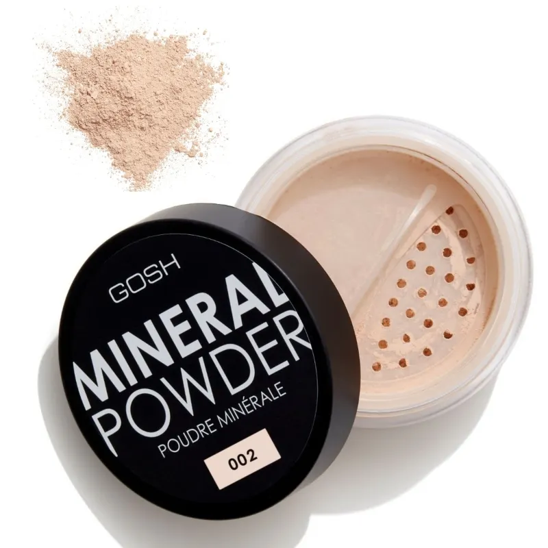 Минерална матираща пудра за лице Gosh Mineral Powder 8g (РАЗЛИЧНИ НЮАНСИ)