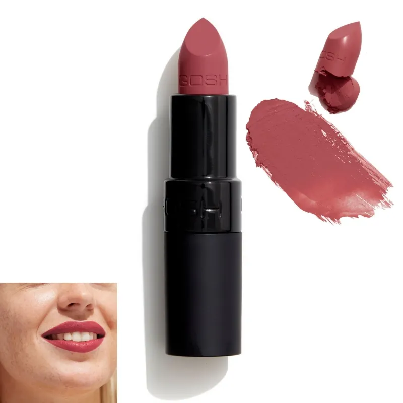 Дълготрайно червило за устни Gosh Velvet Touch Lipstick 4g (РАЗЛИЧНИ НЮАНСИ) — снимка 4