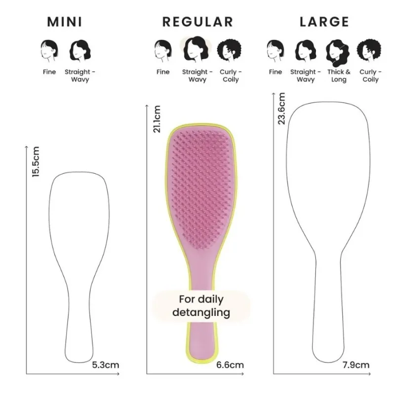 Tangle Teezer The Ultimate Detangler Hyper Yellow & Rosebud — 3