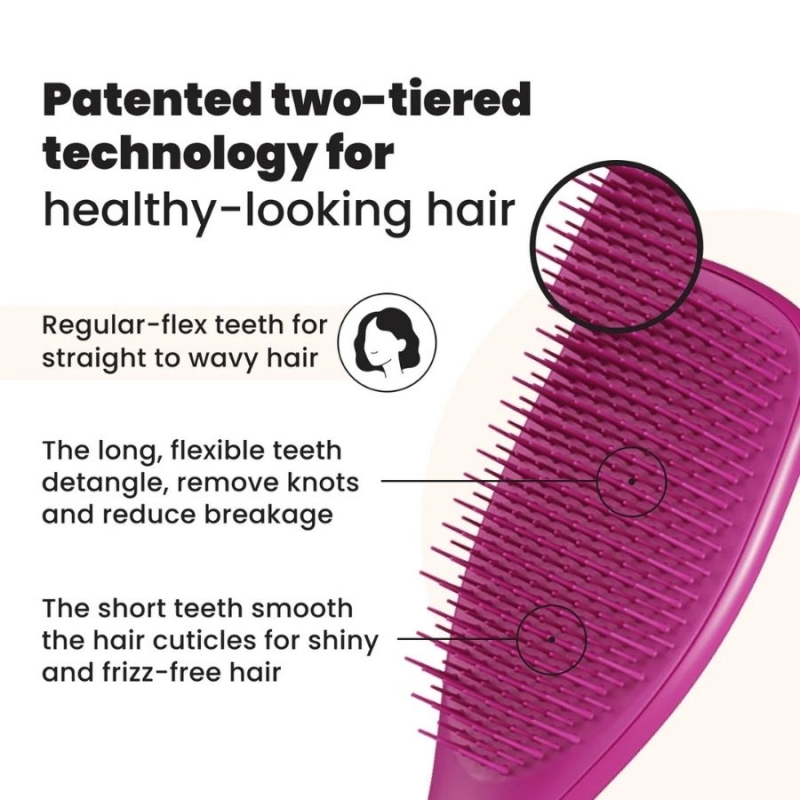 Tangle Teezer Detangling Hair Brush Electric Raspberry — 3