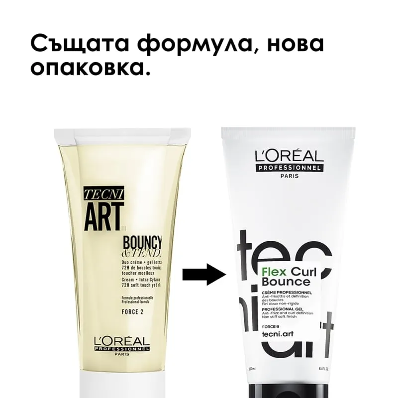 Дефиниращ крем-гел за оформяне на къдрици Loreal Professionnel Techni Art Flex Curl Bounce 200ml — снимка 2