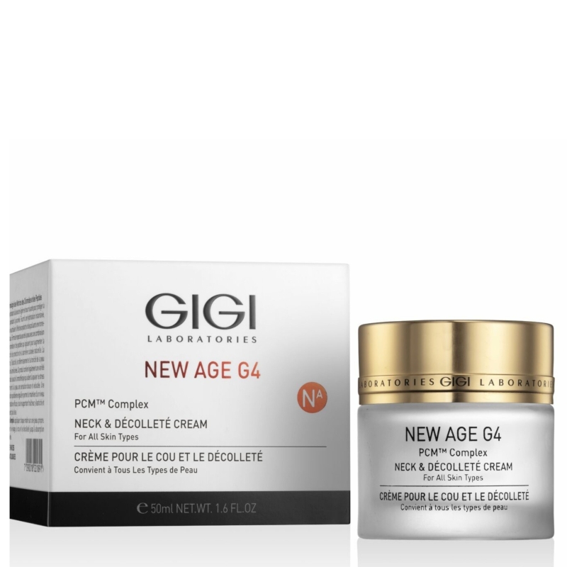 Стягащ крем за шия и деколте с пептиди GIGI New Age G4 Neck and Décolleté Cream 50 ml
