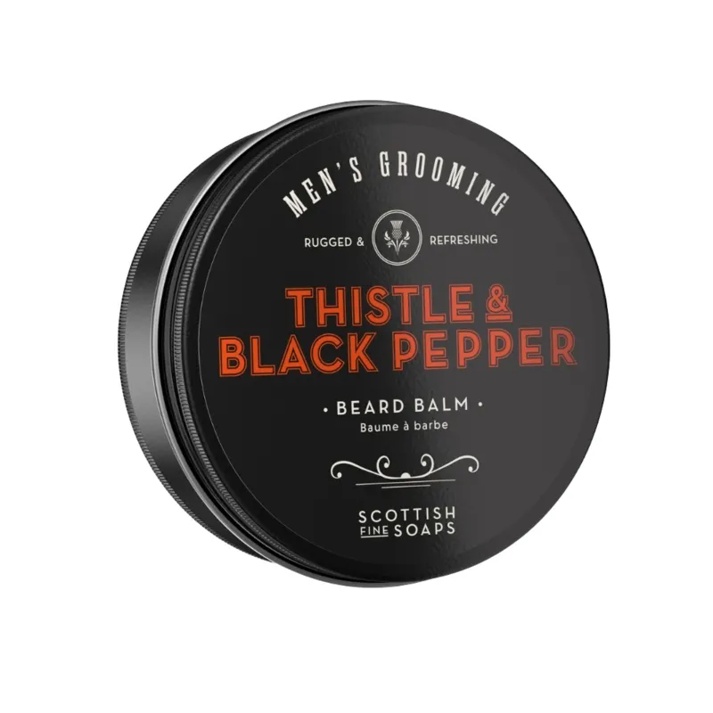 Scottish Fine Soaps Men's Grooming Thistle & Black Pepper Beard Balm 95ml