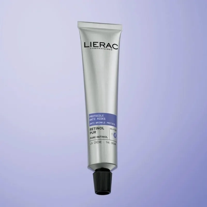 Крем против бръчки с 0.3% чист ретинол за изглаждане и корекция Lierac Anti-Wrinkle Protocol The Cream 30 ml — снимка 2