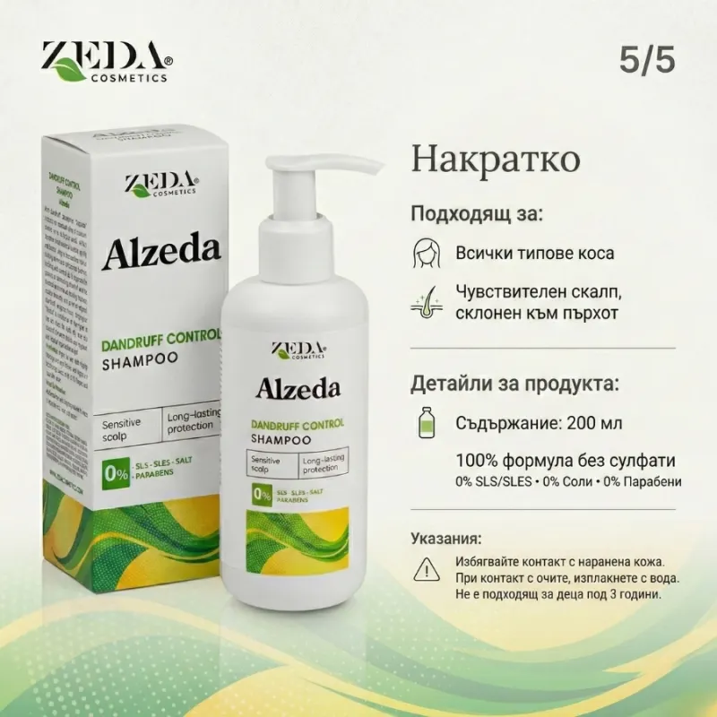 Alzeda Dandruff Shampoo 200ml — 6