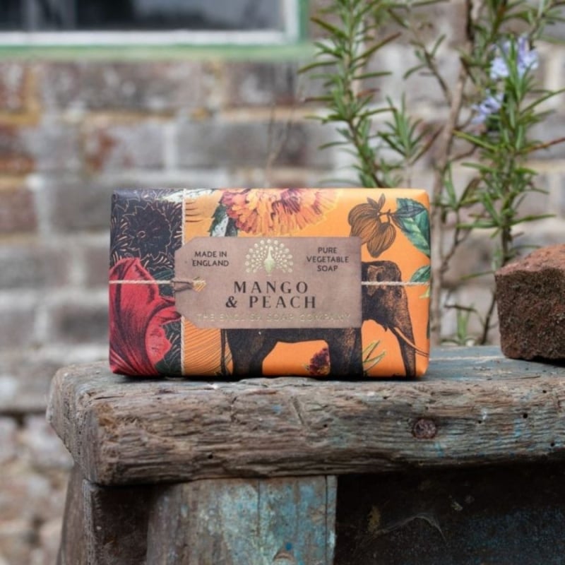 The English Soap Company Mango & Peach Luxury Vegetable Soap 190g — 6