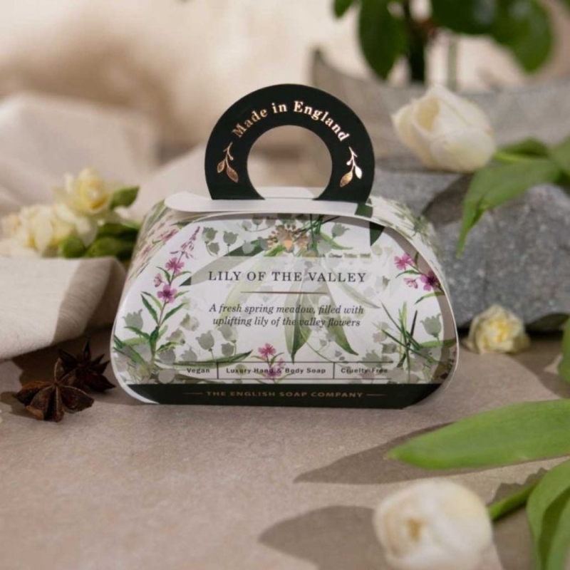 The English Soap Company Lily of the Valley Large Gift Bath Soap 260g — 2