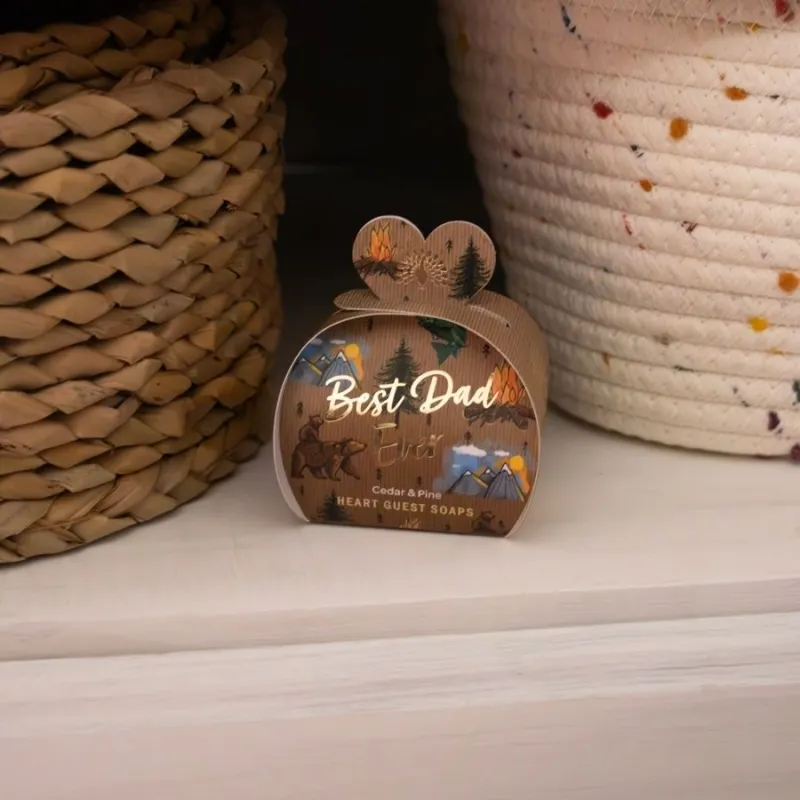 Мини сапуни The English Soap Company Best Dad Ever Heart Guest Soaps 3 x 20 g — снимка 2