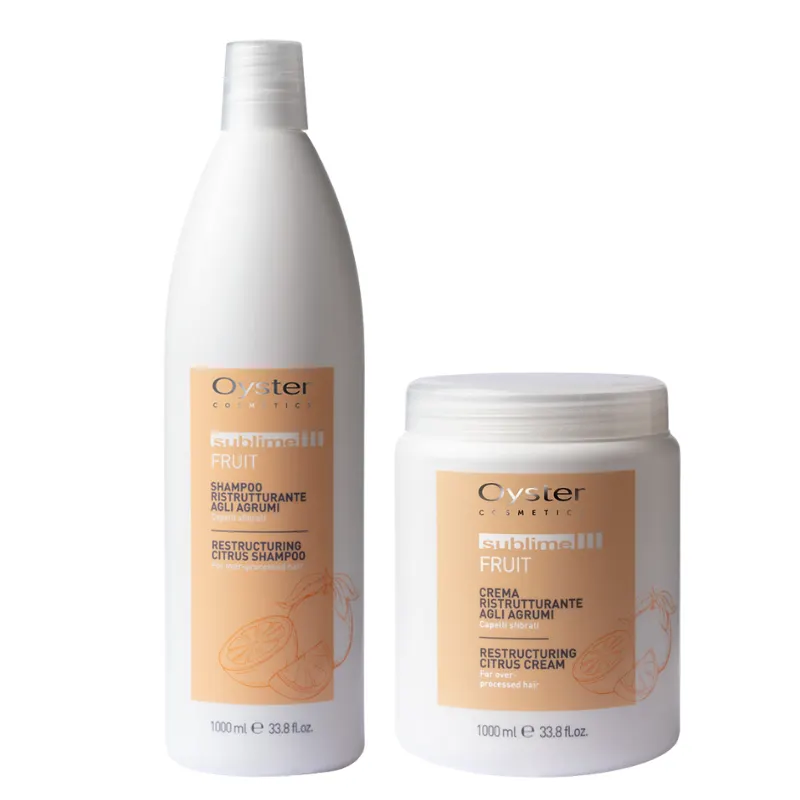 Възстановяващ сет шампоан и маска с цитруси за суха и крехка коса Oyster Professional Repairing Shampoo + Mask Set