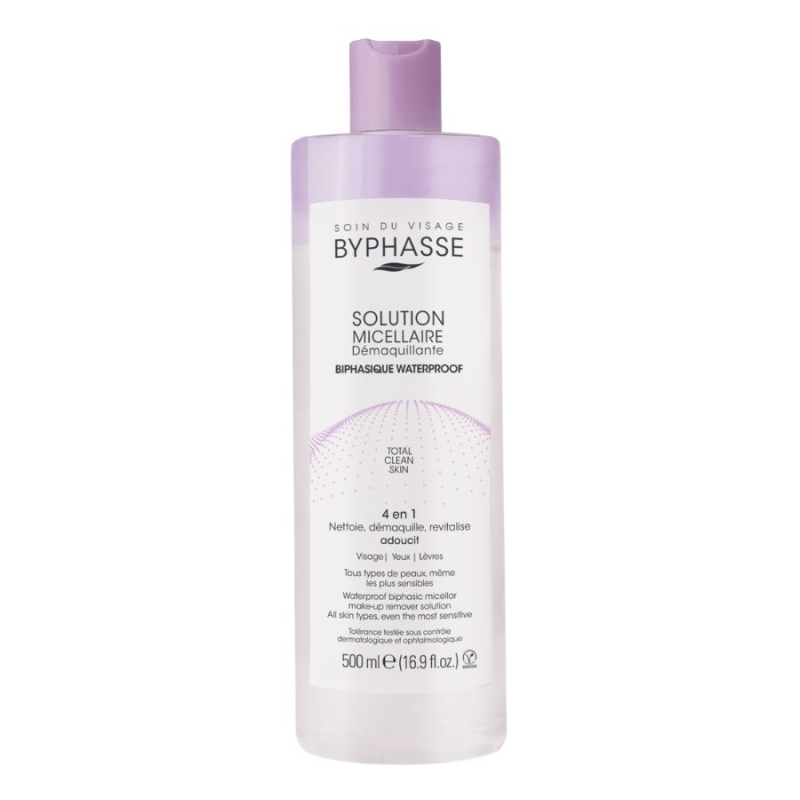 Byphasse Micellar Make-up Remover Solution Biphasic Waterproof 500ml