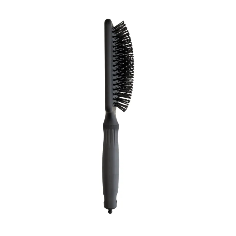 Четка за разресване Olivia Garden Expert Care Rectangular Nylon Bristles Black Label L — снимка 2