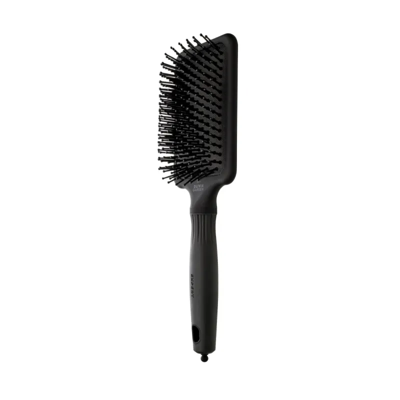 Четка за разресване Olivia Garden Expert Care Rectangular Nylon Bristles Black Label L — снимка 3