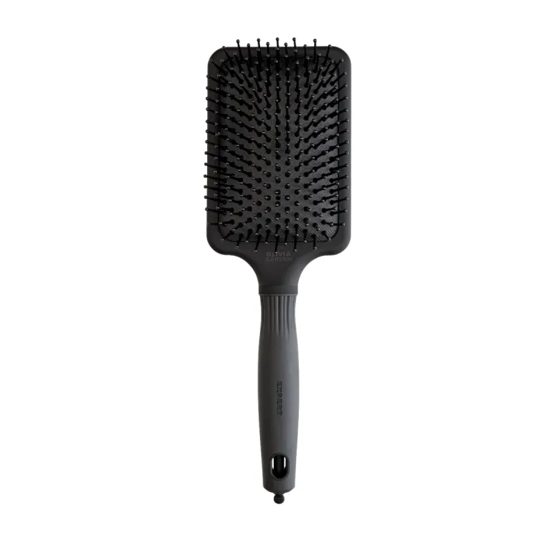 Четка за разресване Olivia Garden Expert Care Rectangular Nylon Bristles Black Label L
