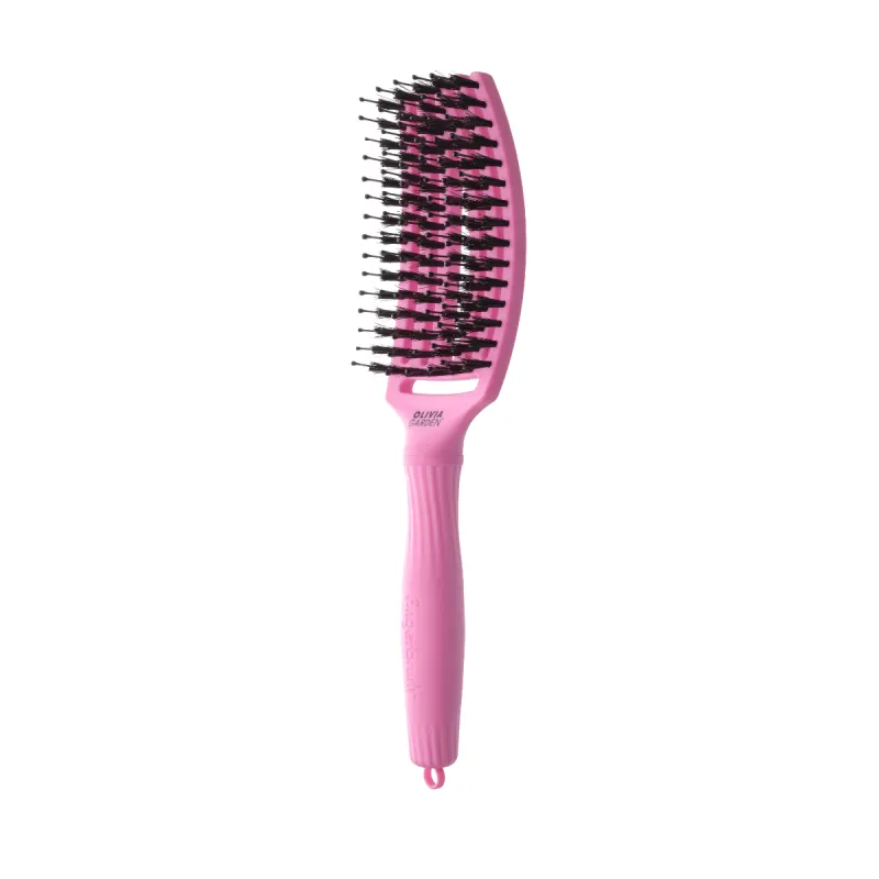 Четка за разресване със смесен косъм Olivia Garden Fingerbrush Think Pink 25 Pink Tokyo — снимка 3