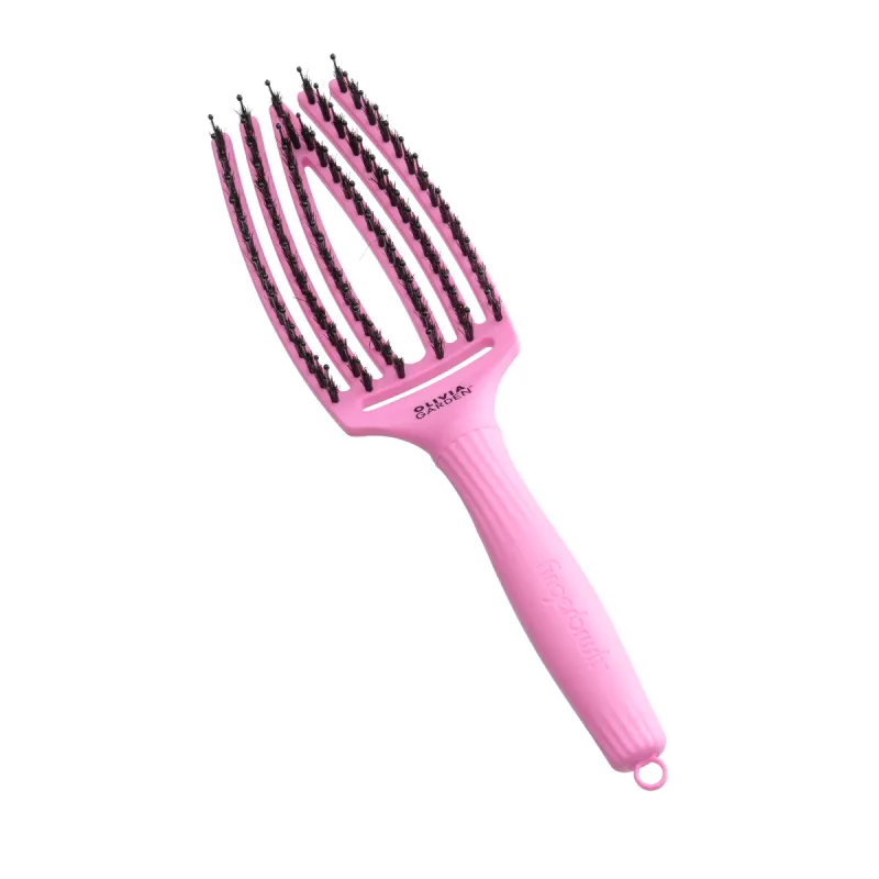Четка за разресване със смесен косъм Olivia Garden Fingerbrush Think Pink 25 Pink Tokyo — снимка 4
