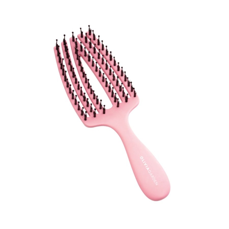 Мини четка за коса Olivia Garden Fingerbrush Care Mini Pink — снимка 4