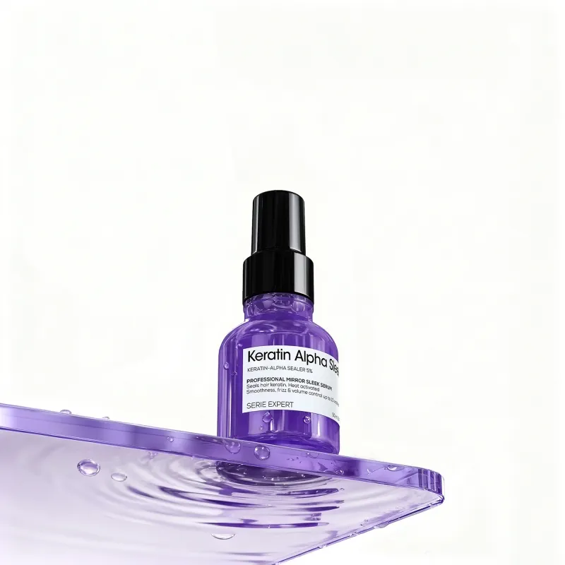 Изглаждащ серум за коса с огледален блясък L’Oréal Professionnel Keratin Alpha Mirror Sleek Serum 50 ml — снимка 10