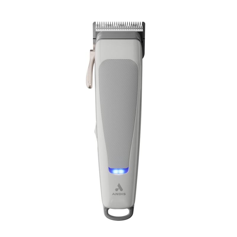 Professional hair clipper with taper blade and 12 magnetic combs Andis reVITE Taper Blade Grey