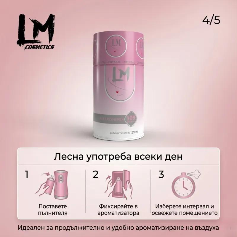 Освежител за въздух LM VRS Crystal 250ml 109 ( пълнител за електронен ароматизатор ) — снимка 5