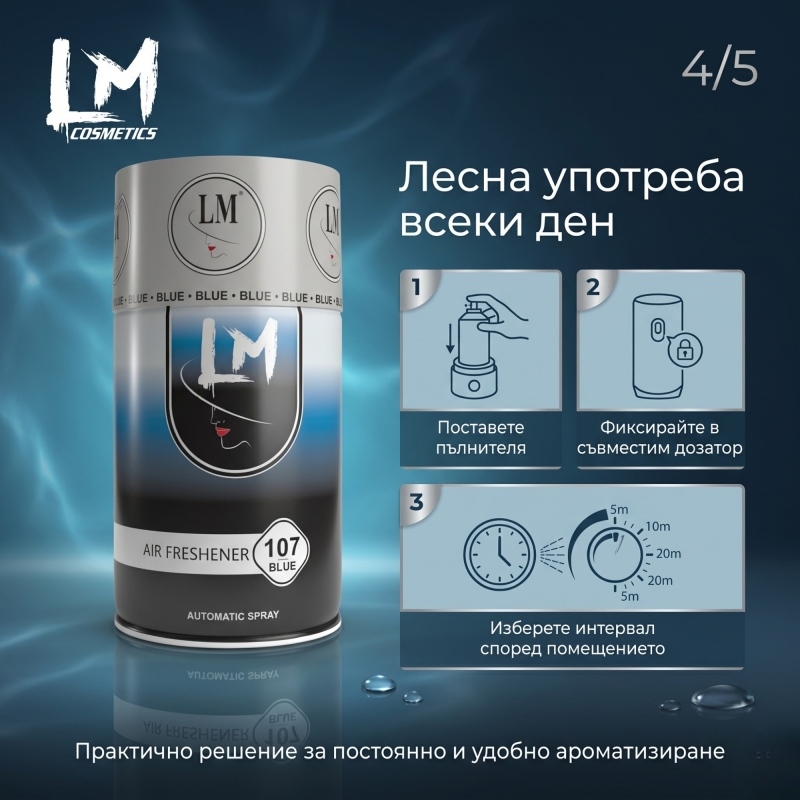 Освежител за въздух LM Dep 250ml 107 ( пълнител за електронен ароматизатор ) — снимка 5
