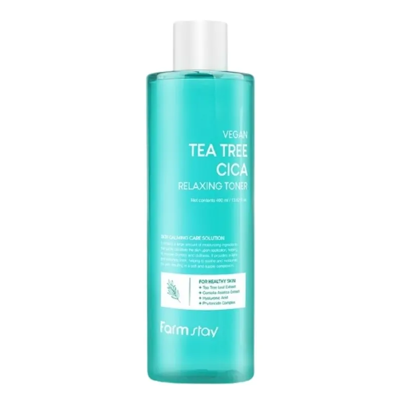 Farmstay Vegan Tea Tree Cica Relaxing Toner 400 ml