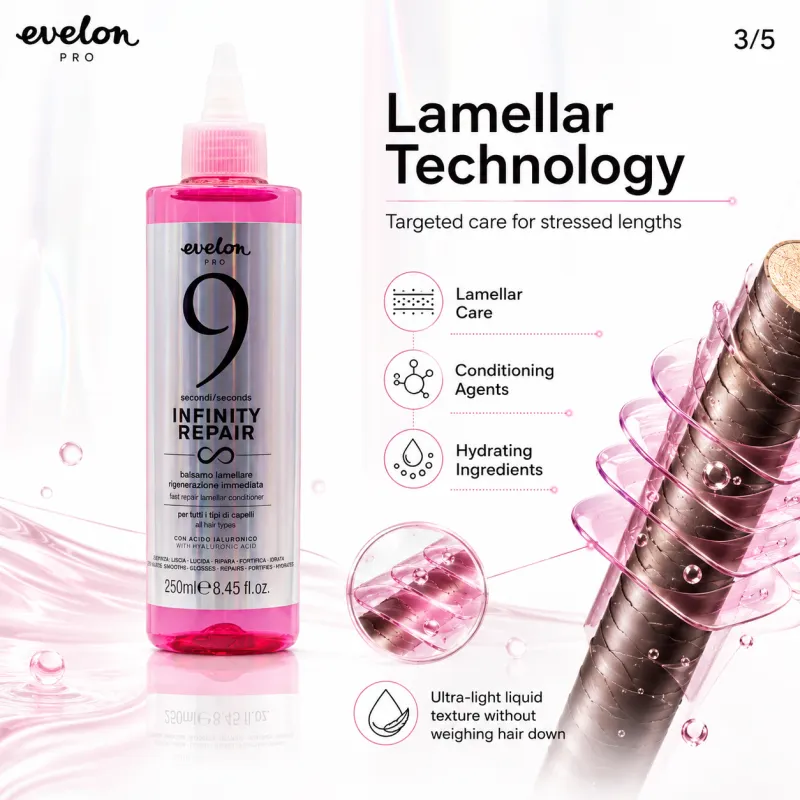 Evelon Pro INFINITY REPAIR Fast Repair Lamellar Conditioner 250 ml — 4