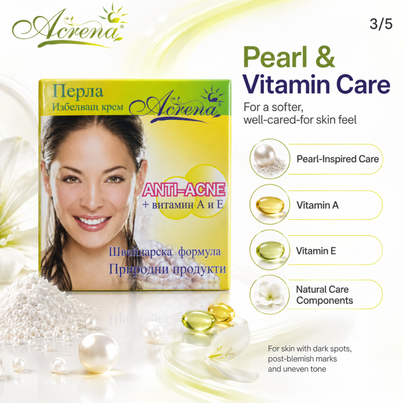 Избелващ крем за лице Acrena Anti-Acne Whitening Cream 4ml — снимка 4