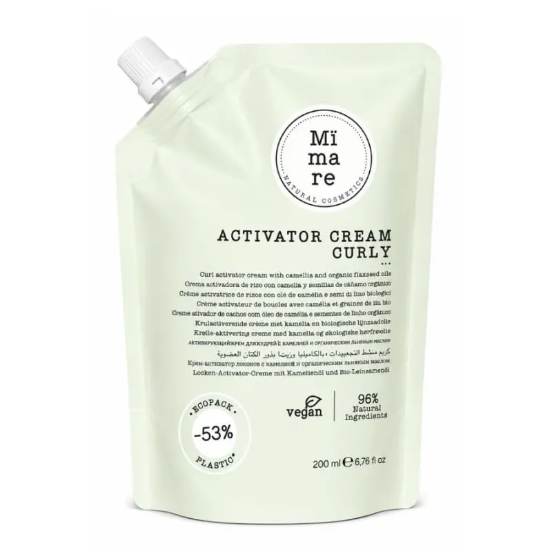 Крем за къдрава коса за дефинирани къдрици и анти фриз ефект MIMARE Curly Method Leave-In Cream 200 ml