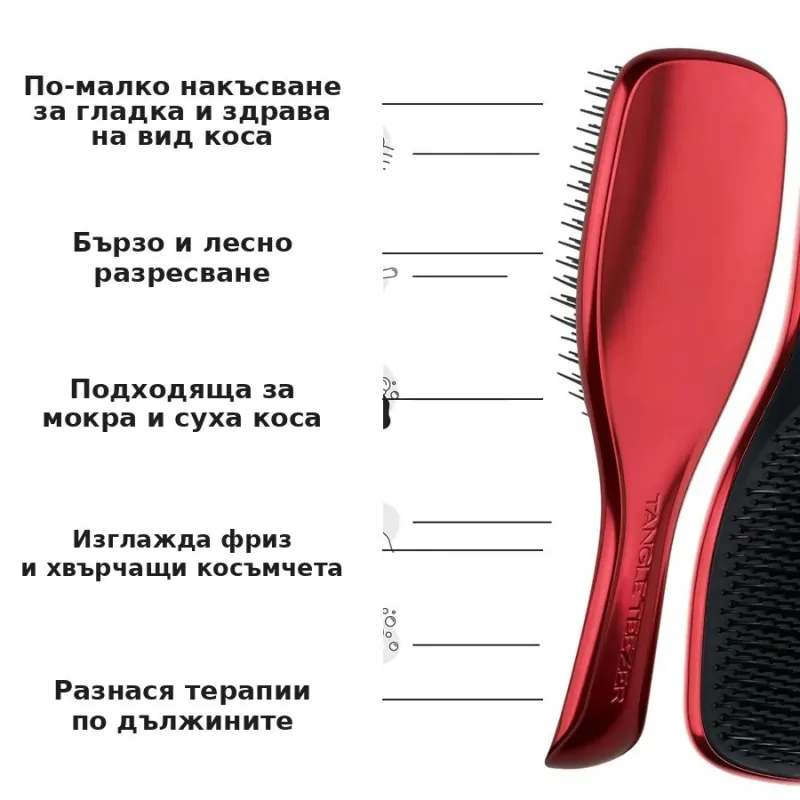 Четка за мокра и суха коса Tangle Teezer x The Devil Wears Prada The Ultimate Detangler — снимка 4