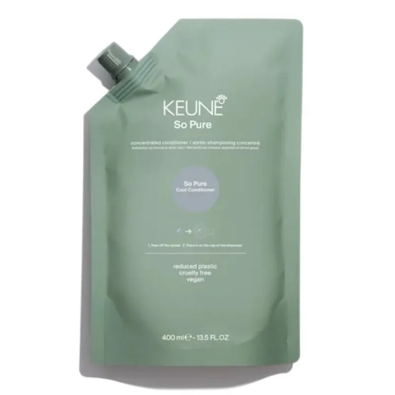 Тониращ виолетов балсам против жълти оттенъци Keune So Pure Cool Conditioner Refill 400 ml