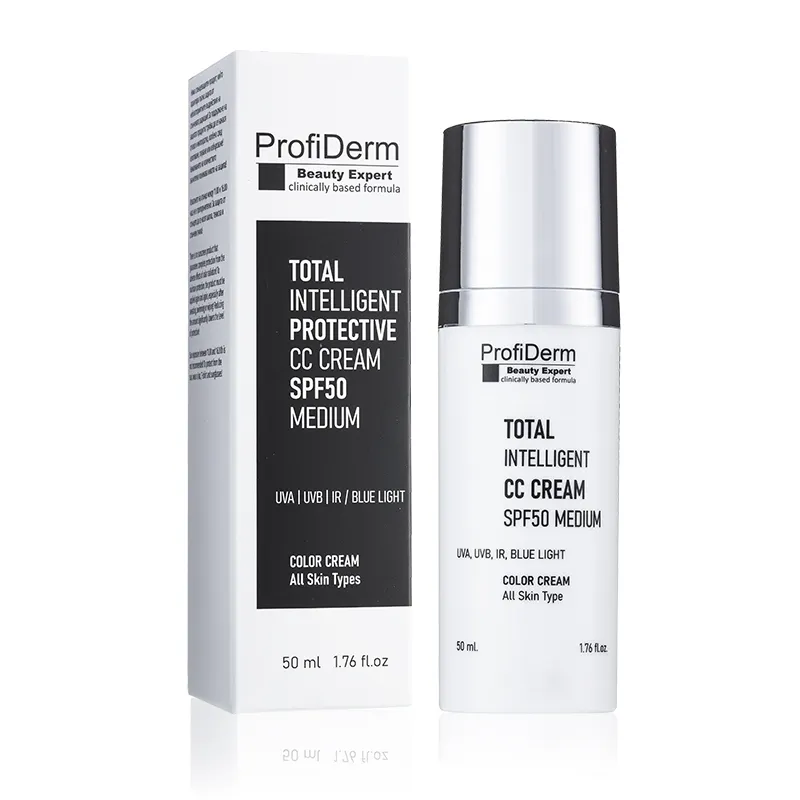 Защитен тониран крем Profiderm TIPI CC Cream SPF50 50 ml Medium — снимка 2
