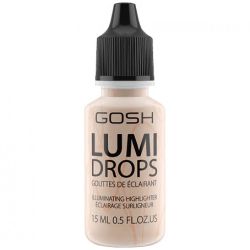 Хайлайтър за естествен и свеж вид Gosh Lumi Drops Illuminating Highlighter 002 Vanilla 15ml