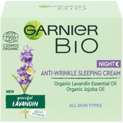 Био нощен крем за лице против стареене Garnier Bio Lavandin Anti-Wrinkle Night Cream 50