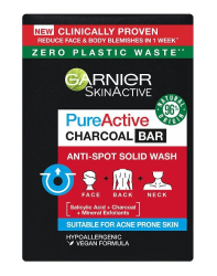 Почистващ бар за лице и тяло с Активен въглен Garnier Pure Active Charcoal Bar 100g 