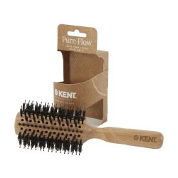 Дървена четка за изсушаване и оформяне на косата с вентилация - голяма Kent Pure Flow LPF5 Hair Brush 