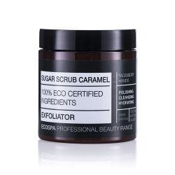 Златен захарен скраб за лице и тяло с Карамел EcoSpa Sugar Scrub Caramel 250ml 