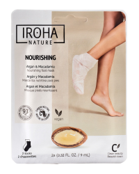 Омекотяваща маска чорапи за сухи и груби ходила Iroha Nourishing Socks Mask for Feet with Argan 18ml