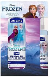 Детски комплект Disney Frozen II ON LINE  (Шампоан 3в1+ Спрей за лесно разресване)