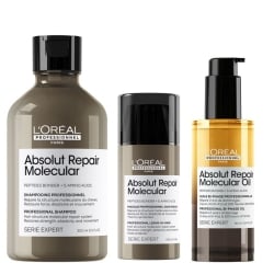 Рутина за блясък, мекота и защита на дължините Loreal Professionnel Absolut Repair Molecular 
