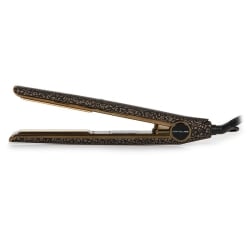 Професионална преса за коса с титаниеви плочи, 6 температурни степени и йонна технология Corioliss C1 Leopard Gold Soft Touch