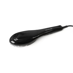 Професионална топла четка за изправяне, разресване и изглаждане с йонна технология Corioliss Hot Brush Black